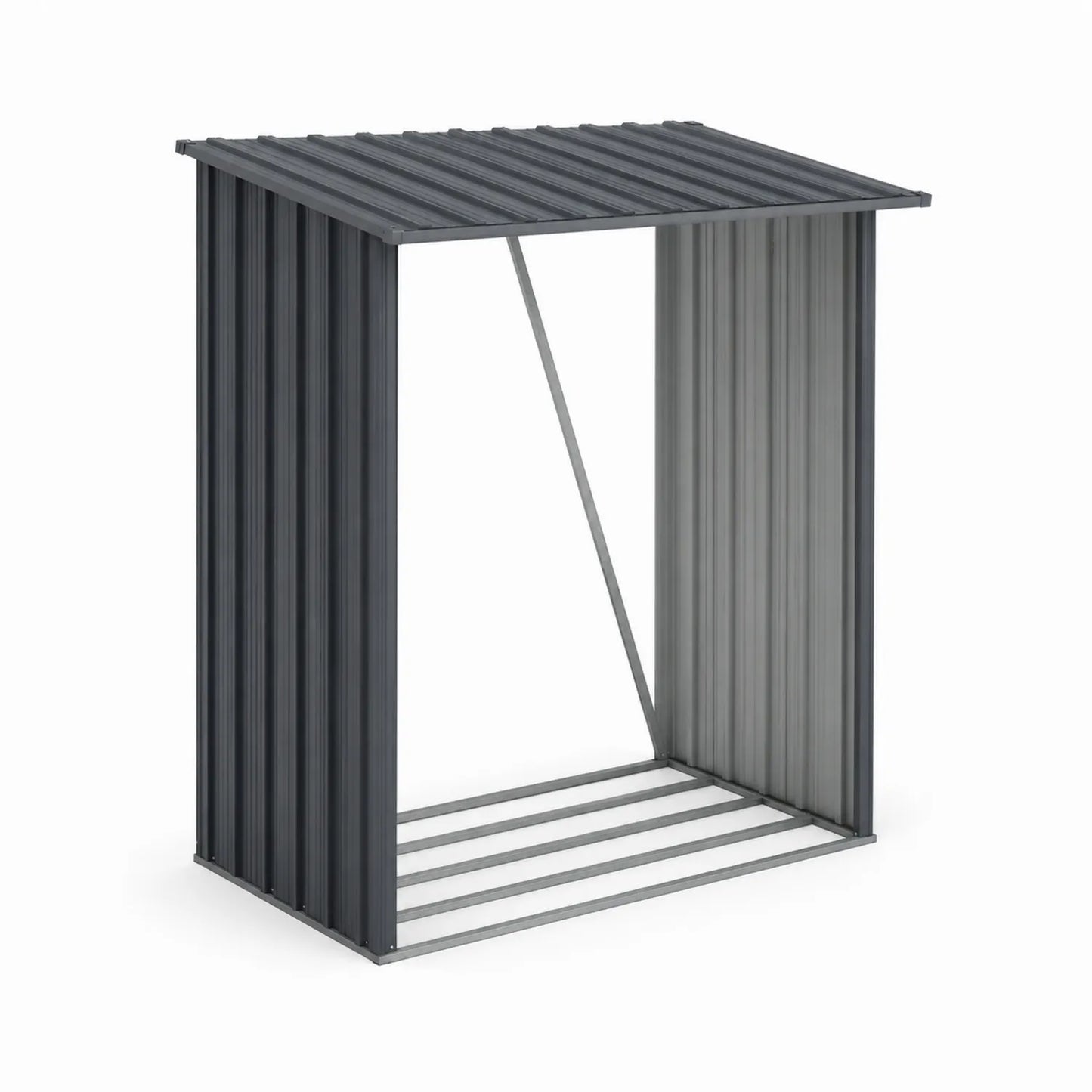 Cobertizo de acero galvanizado Gris 150x90x180 cm